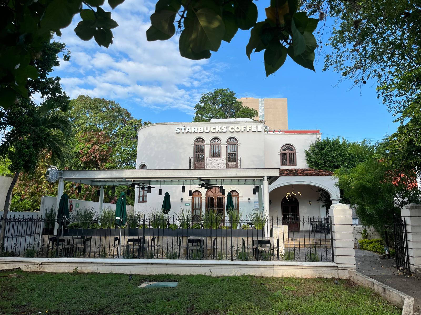 Merida mansion and historic architecture in Yucatan